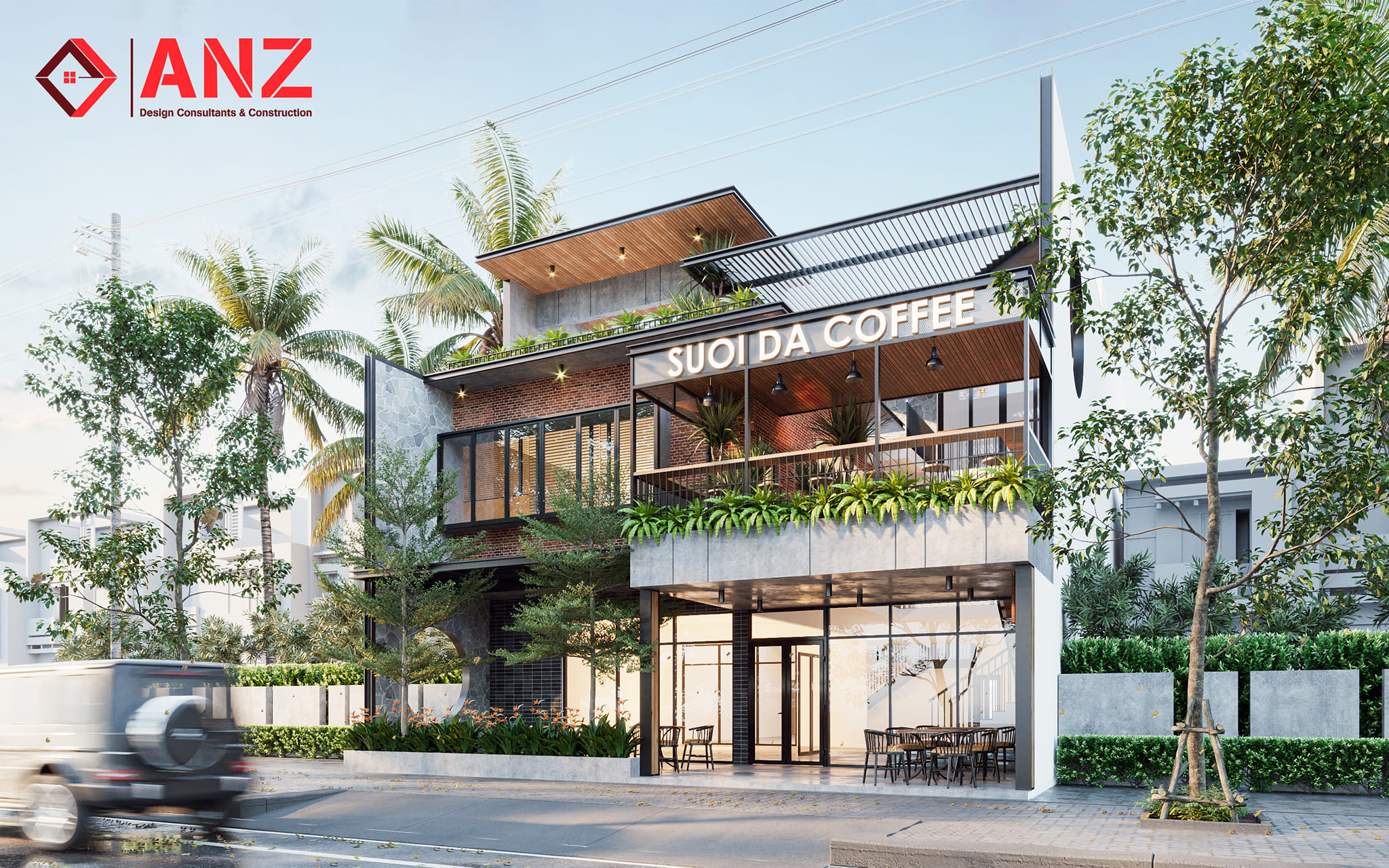 Công trình Suối Đá Coffee - Cty xây dựng ANZ
